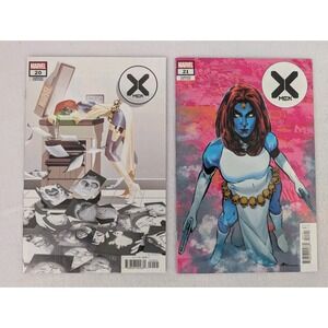 Marvel Mystique Variant Lot of 2 X-Men #20 #21 Del Mundo Jimenez 2021 NM Range
